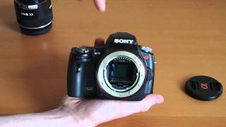 Sony Alpha A55 digital camera hands-on - YouTube