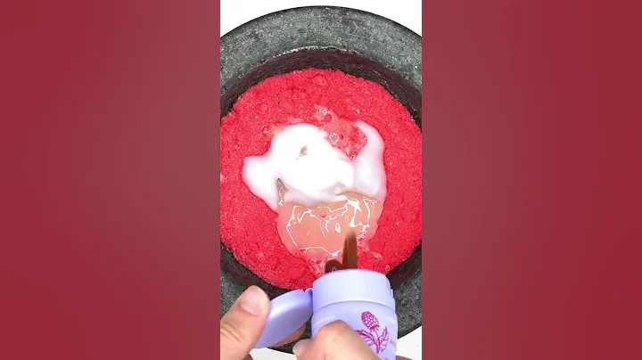 Extreme Red Face Mask ASMR #shorts