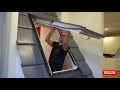 Activatingdeactivating the spring on a velux top hung roof window