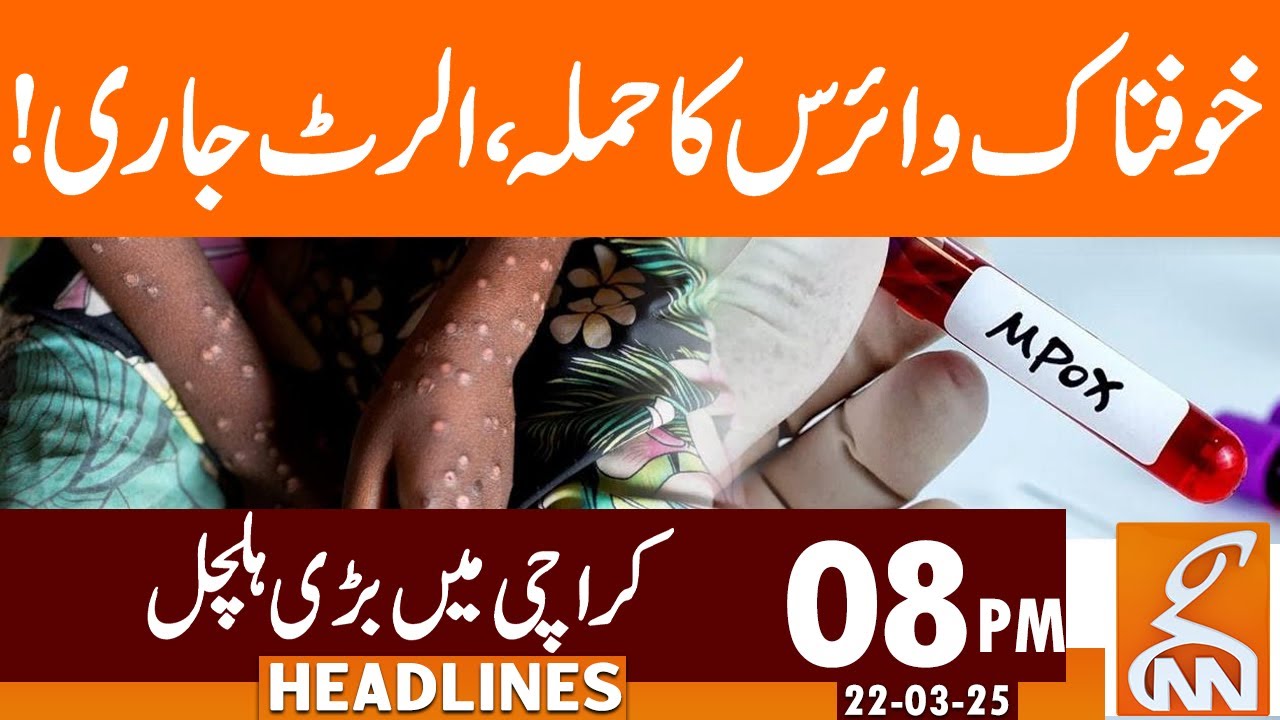 Monkeypox Case in Pakistan | Alert Issued | News Headlines | 08 PM | 22 ...