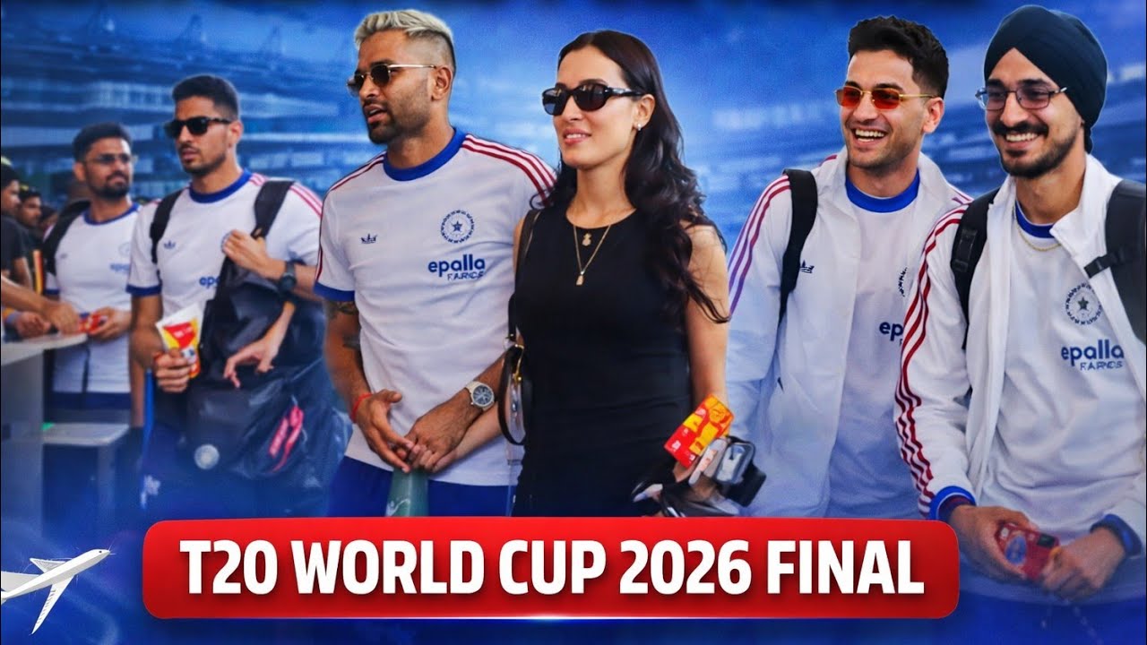 Сборная Индии по крикету покидает Мумбаи и направляется в Ахмедабад в преддверии финала чемпионат...