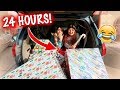 24 HOURS OVERNIGHT IN THE CAR FOR CHRISTMAS CHALLENGE!