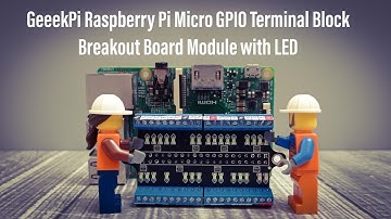 GeeekPi Raspberry Pi Micro GPIO Terminal Block Breakout Board Module with LED