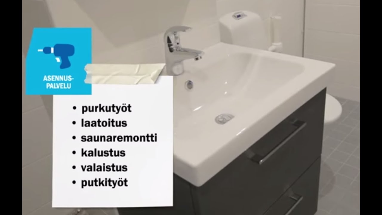 Huikea kylpyhuoneremontti, k rauta youtube Altanbelysning k rauta