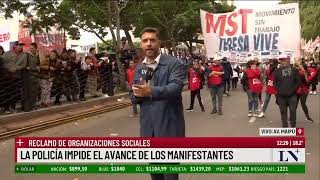 Marcha, Corte Y Máxima Tensión En Av. Maipú: Reclamo De Organizaciones Sociales