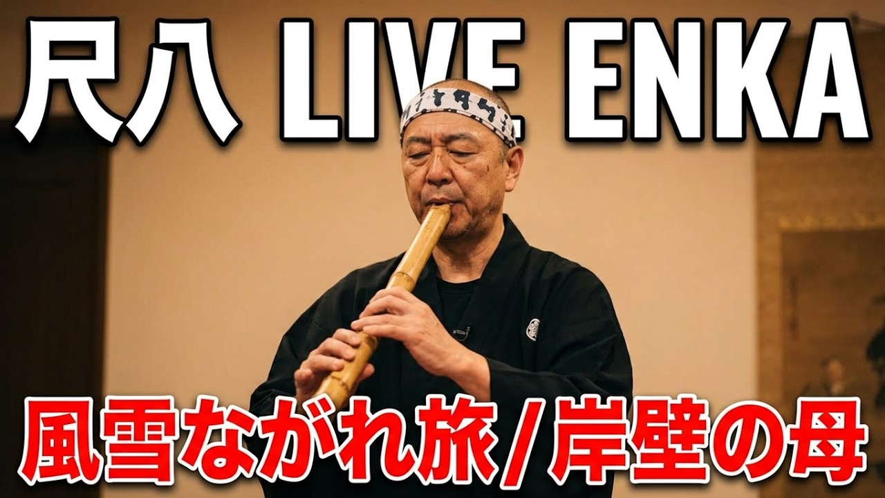 Shakuhachi 尺八 岸壁の母 風雪ながれ旅 日本の演歌を尺八で 小東京