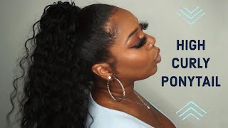 High Curly Ponytail Under 20 Ft. Outre Peruvian Bundles
