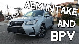 AEM Cold Air Intake + Boomba Racing BPV SOUNDS - 2017 SUBARU FORESTER XT (1080p)