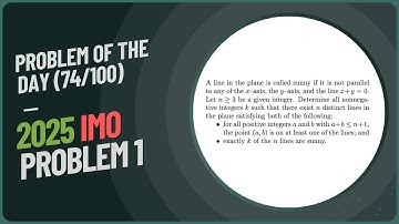 Problem of the Day | 2025 IMO Problem 1 | 10.11.2025 (DAY 74/100)