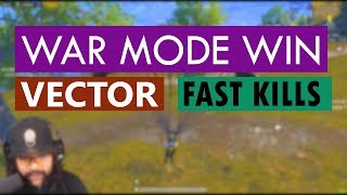 WAR WIN - VECTOR - UZI KILLS - PUBG MOBILE