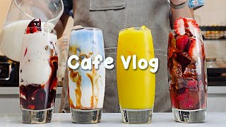 💟편안한 주말 1시간 모아보기❄️지치고 힘들 땐 음료 ASMR로 힐링해요 카페 브이로그 1 hour Cafe Vlog ASMR Tasty Coffee