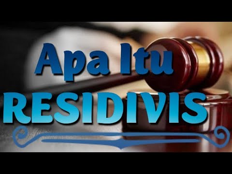 Video: Bolehkah anda menggunakan residivisme dalam ayat?