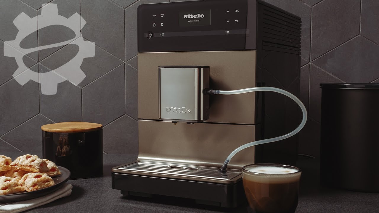 Miele CM5510 espresso machine sitting on a counter