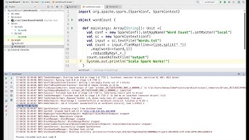 Spark Scala WordCount program using IntelliJ