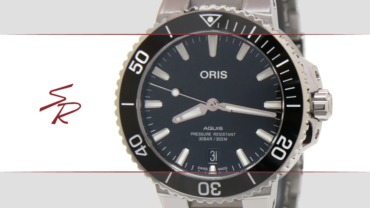 Oris Aquis Date Black Metalbracelet 39.5mm 01 733 7732 4134-07 8 21 05PEB