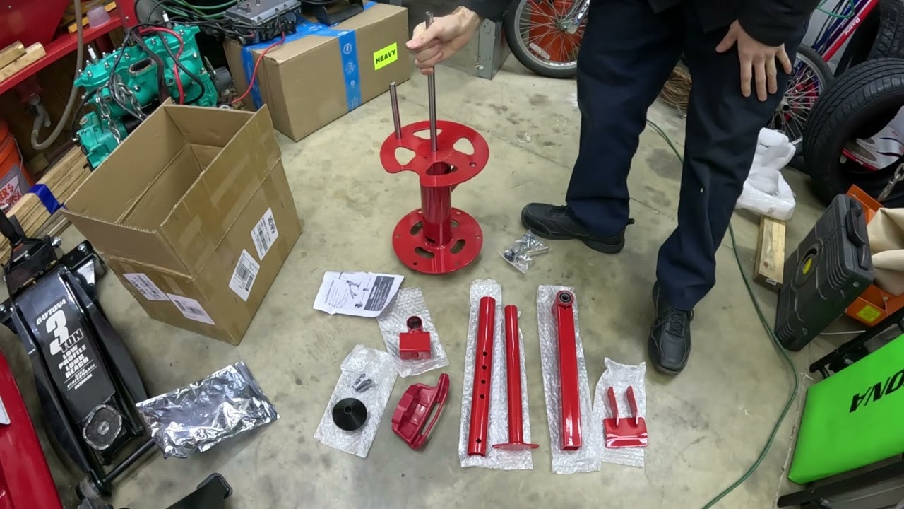 Unboxing Krysolad (Amazon) Table Top Portable Tire Changer with Duck Head