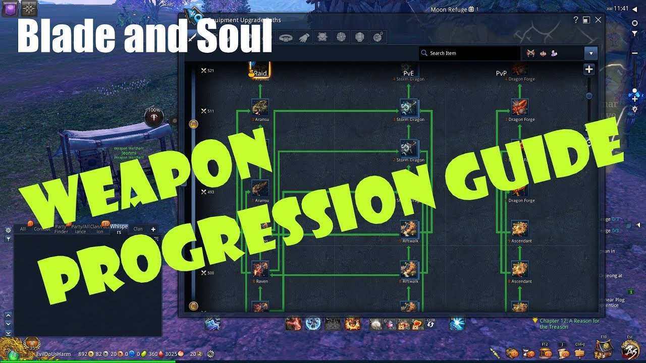Blade and Soul Best Weapon Upgrade Path! - YouTube