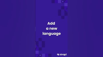 Strapi Short: Update Admin Panel language #strapi #cms #languages