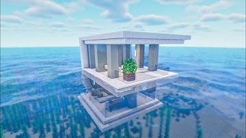 Minecraft Tutorial ⛏️ | How to build underwater modern house