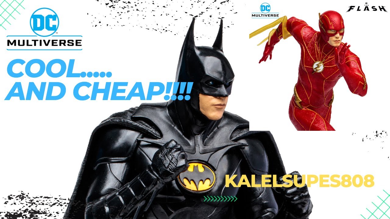 *NEW and CHEAP* MACFARLANE THE FLASH and BATMAN 1/12 Inch Statues