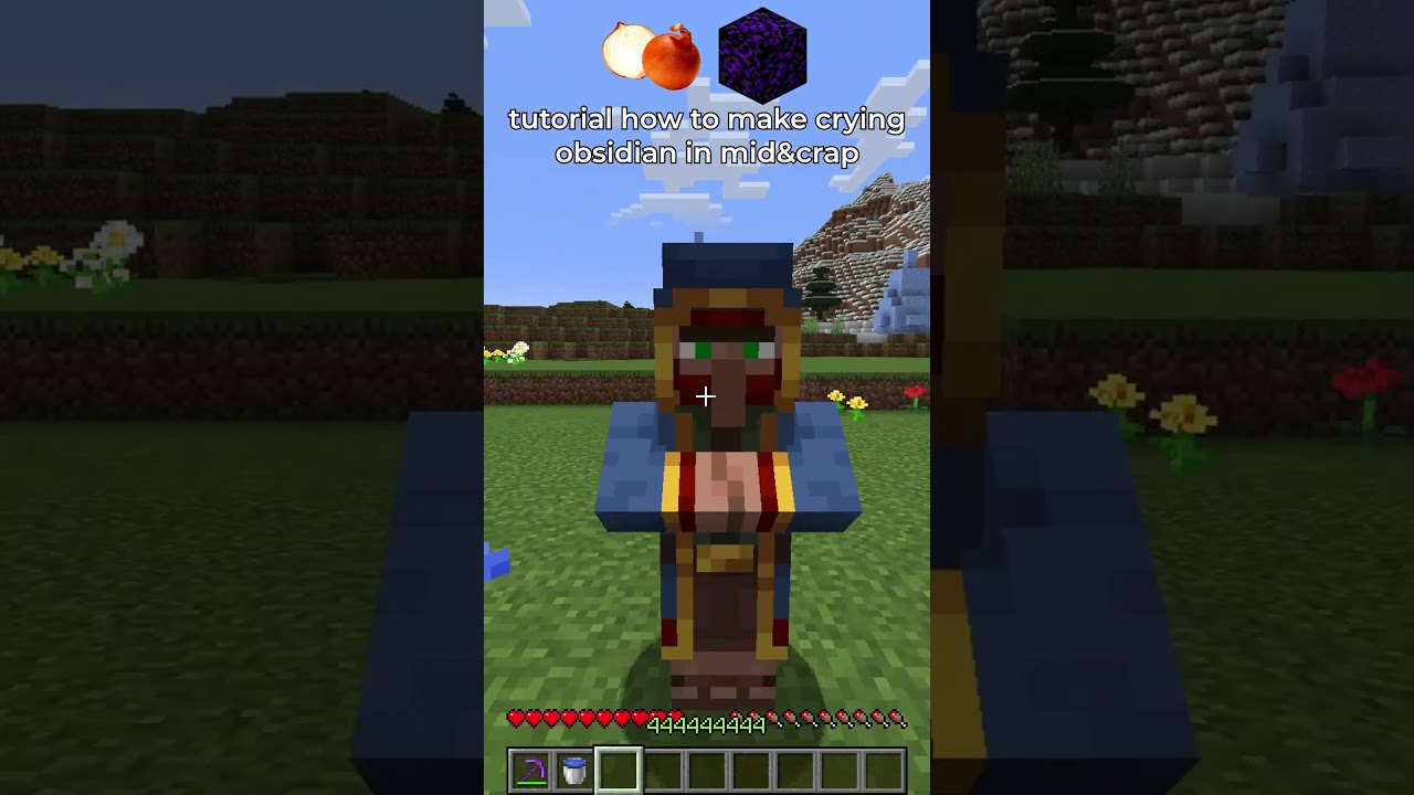 tutorial how to make crying obsidian in minecraft 🤔
