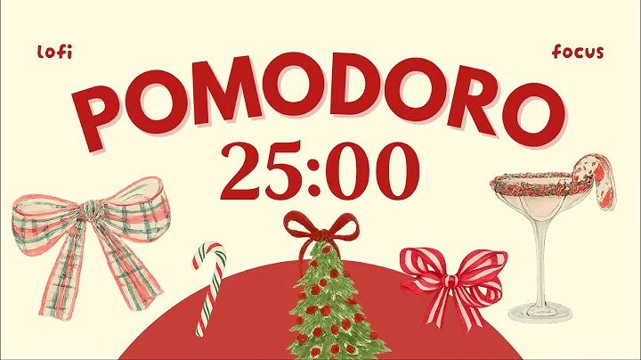 🎄christmas 2-hour pomodoro timer 25/5 | lofi chill music | focus | work | study with me | lock in