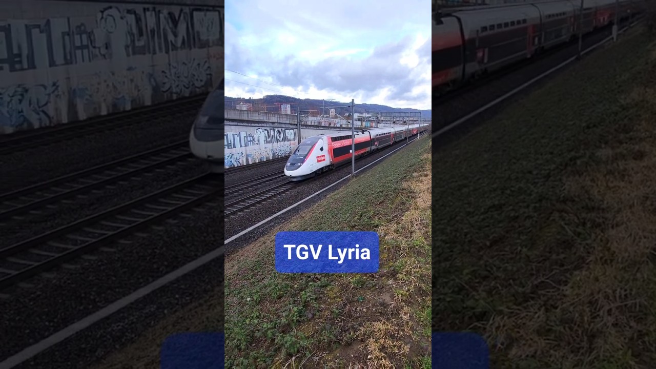 TGV Lyria bei Spreitenbach, Kanton Aargau, Schweiz 2023