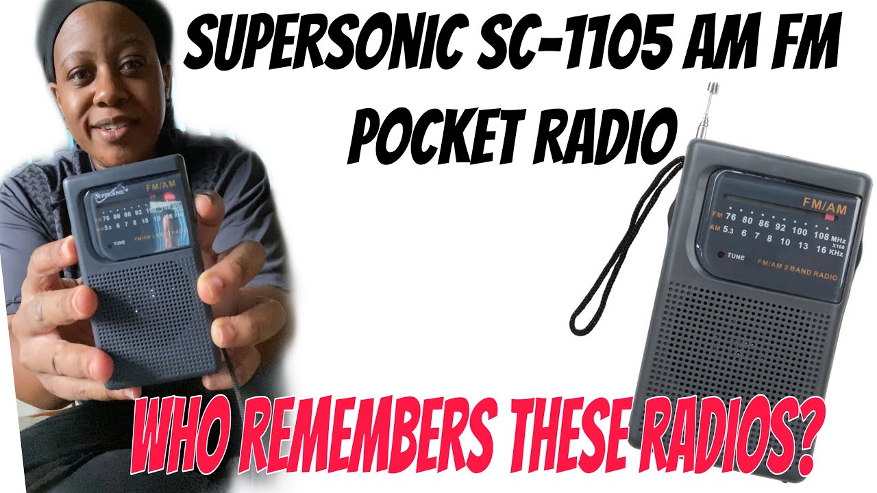 Do y’all remember the pocket radios?? 📻| Supersonic SC-1105 AM FM Pocket Radio|