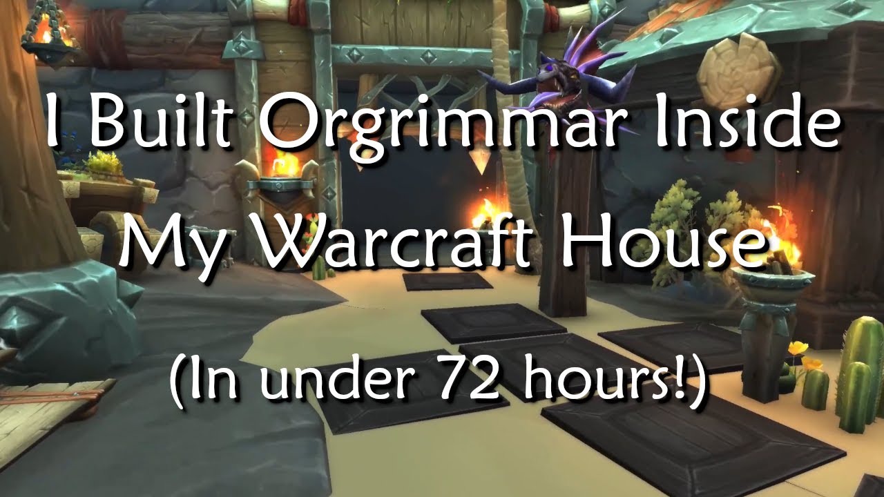I Built Orgrimmar Inside My Warcraft House - 3-Day Build