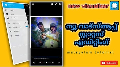 How to Create avee player Whatsapp Status | Malayalam tutorial New Template