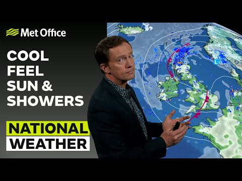 24/08/23 – a mixture of sunshine and showers – evening weather forecast uk – met office weather