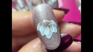 Gel painting su unghie, margherite facilissime