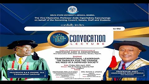 DELSU 15th CONVOCATION CEREMONEY 2023