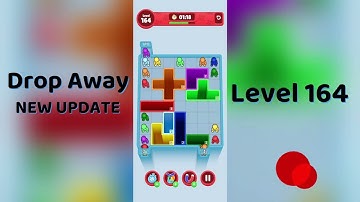 Drop Away Level 164 Walkthrough - NEW UPDATE | Step-by-Step Guide 🧠 | SolutionGuruji