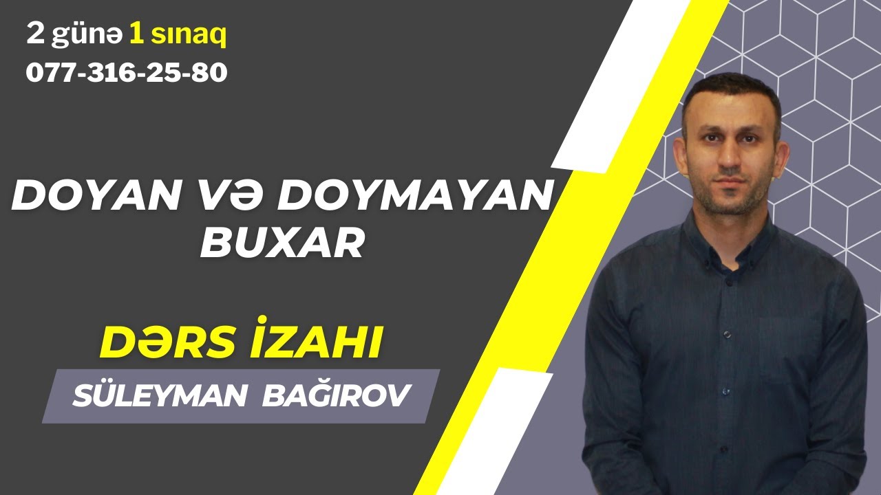 Doyan və doymayan buxar