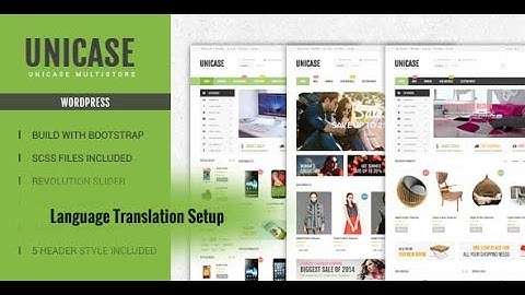 Translating Unicase WooCommerce Theme