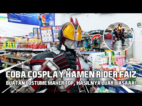 COBA COSPLAY KAMEN RIDER FAIZ BUATAN COSTUME MAKER TOP, HASILNYA LUAR BIASA!