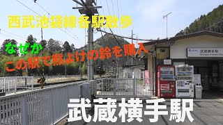 西武秩父線の駅を訪ねる　武蔵横手駅（ヤギが気になる）