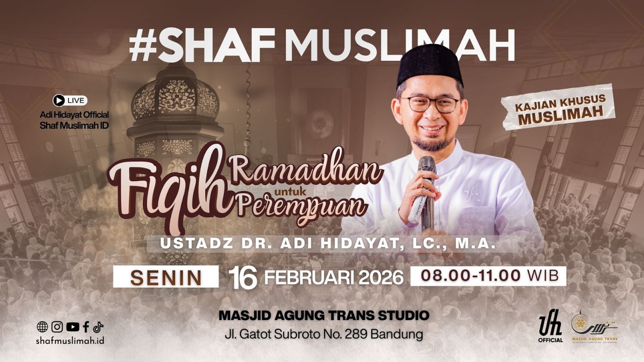 [LIVE] Fiqih Ramadhan untuk Perempuan - Ustadz Adi Hidayat