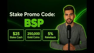 Stake US Referral Code (BSP): $25 Stake Cash + 250,000 GC + 5% Rakeback