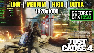 GTX 1650 | Just Cause 4 - 1080p - All Settings