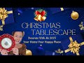 🎄 VICTORIAN CHRISTMAS TABLESCAPE/ DOWNTON ABBEY INSPIRED/ VELVET & GOLD, TOYLAND TOO