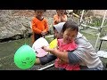 Surprise Es Krim BABY SHARK & MONKEY BANANA Dalam Balon Karakter, Finger Family Song