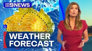 Australia Weather Update Showers And Winds Set For The Countrys South-East 9 News Australia