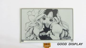 Demonstration of 4 Grayscale—7.5 inch high resolution black and white e-paper display screen module