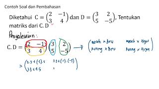 MATRIKS (PERKALIAN MATRIKS DENGAN MATRIKS, TRANSPOSE MATRIKS)