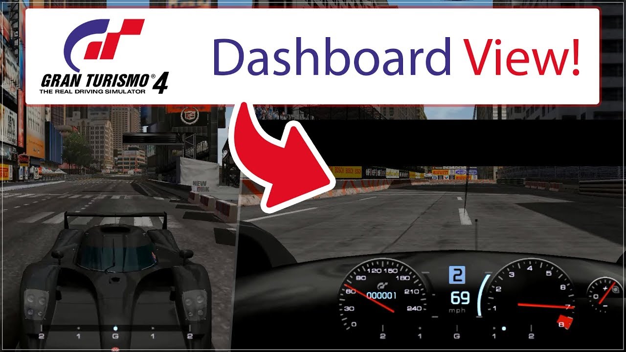 Gran Turismo 4 Cockpit View Toyota GTONE Race Car '99 [BLACK CAR