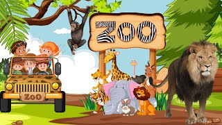 Learn About Zoo Animals | Zoo Adventure | Zoo Animals Fun Facts & Quiz | A Day At The Zoo #kidsvideo screenshot 5