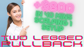 +$812.50 LIVE DAY TRADING $500 SCALPING Only 1 Price Action Setup | Two Legged Pullback ep25