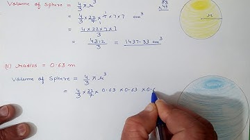 Chapter:13 Exercise:13.8 Q.1 Surface Areas and Volumes | Ncert Maths Class 9 | Cbse